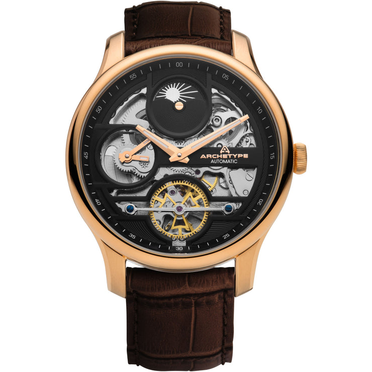 Archetype Archer Automatic Rose Gold Brown
