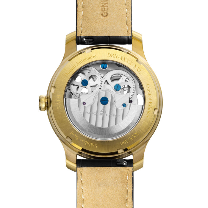 Archetype Dorian Automatic Gold Black angled shot picture