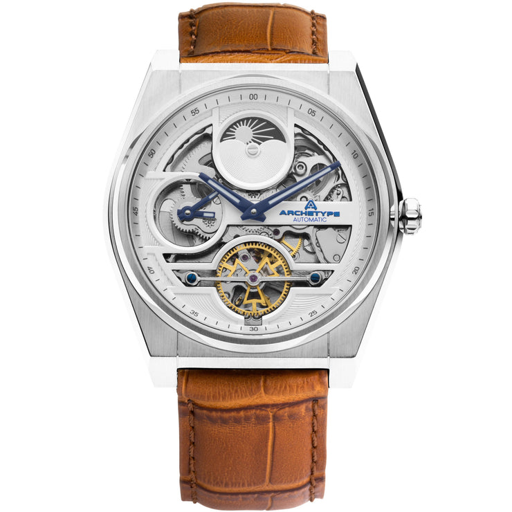 Archetype Rogue Automatic Silver Tan White