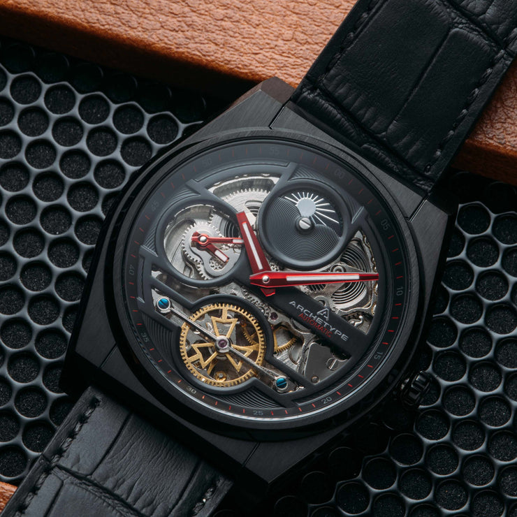 Archetype Rogue Automatic All Black Red