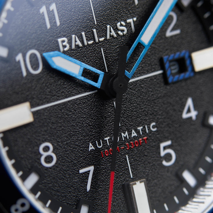 Ballast Trafalgar Dual Time Automatic Blue Brown