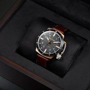 Ballast Trafalgar Dual Time Automatic Brown Gold
