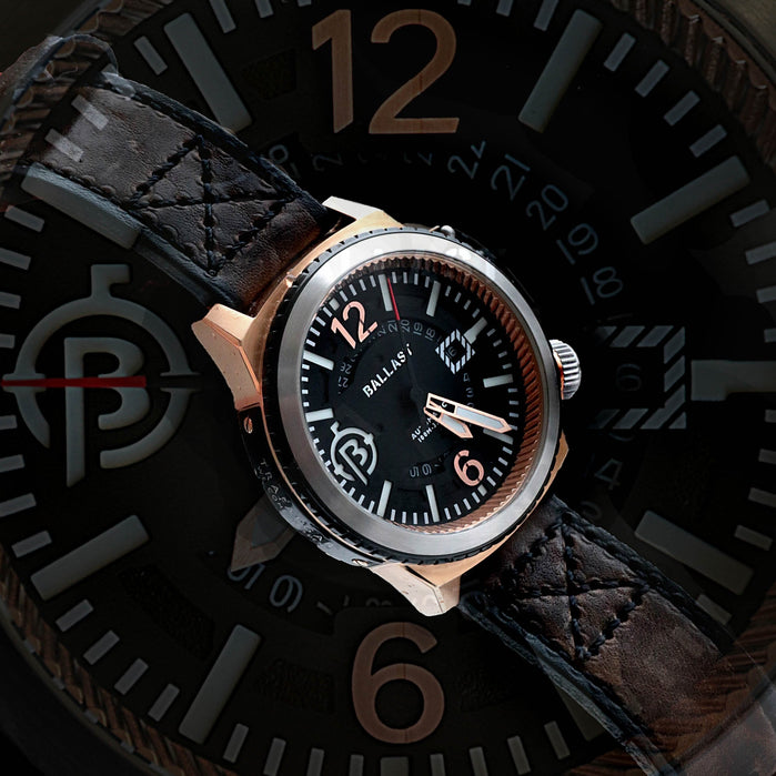 Ballast Trafalgar Automatic Brown/Rose Gold angled shot picture