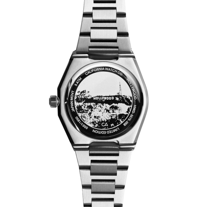 California Watch Co. Hollywood 32 All Silver angled shot picture