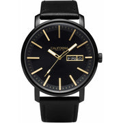 California Watch Co. Mojave Leather All Black Gold