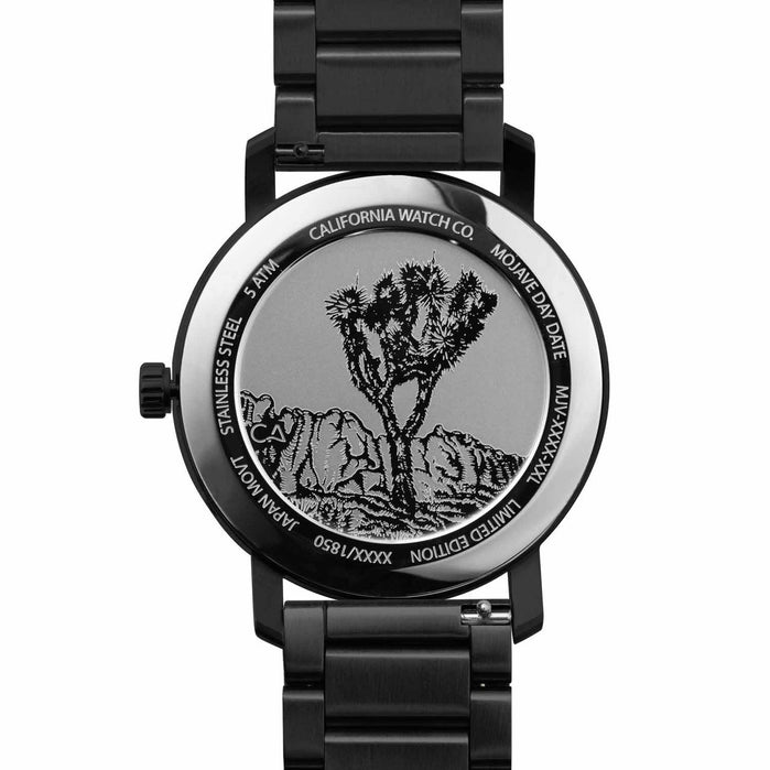 California Watch Co. Mojave SS All Black Smoke angled shot picture