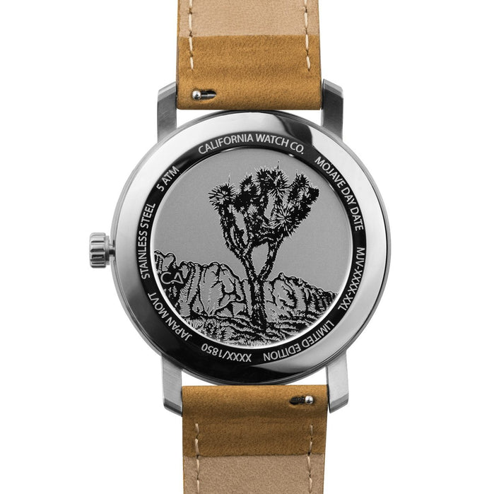 California Watch Co. Mojave Leather Sand White angled shot picture