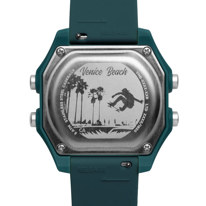 California Watch Co. Venice Beach Digital Pacific Green angled shot picture