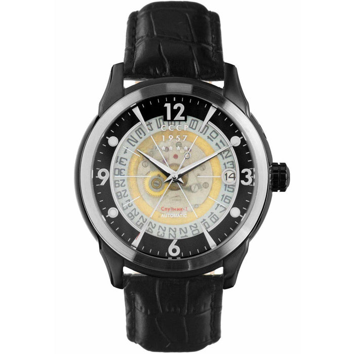 CCCP Sputnik-1 Automatic Gunmetal Black angled shot picture