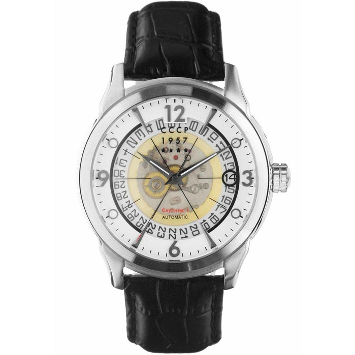 CCCP Sputnik-1 Automatic Silver White Black angled shot picture