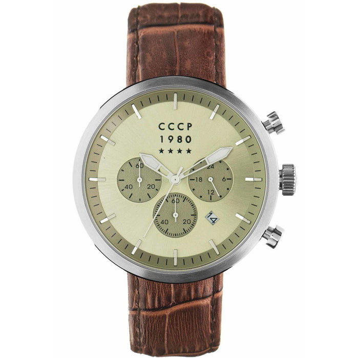 CCCP Kashalot Dress Silver Brown Beige angled shot picture