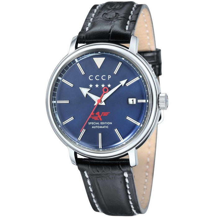 CCCP Heritage Automatic Silver Blue angled shot picture