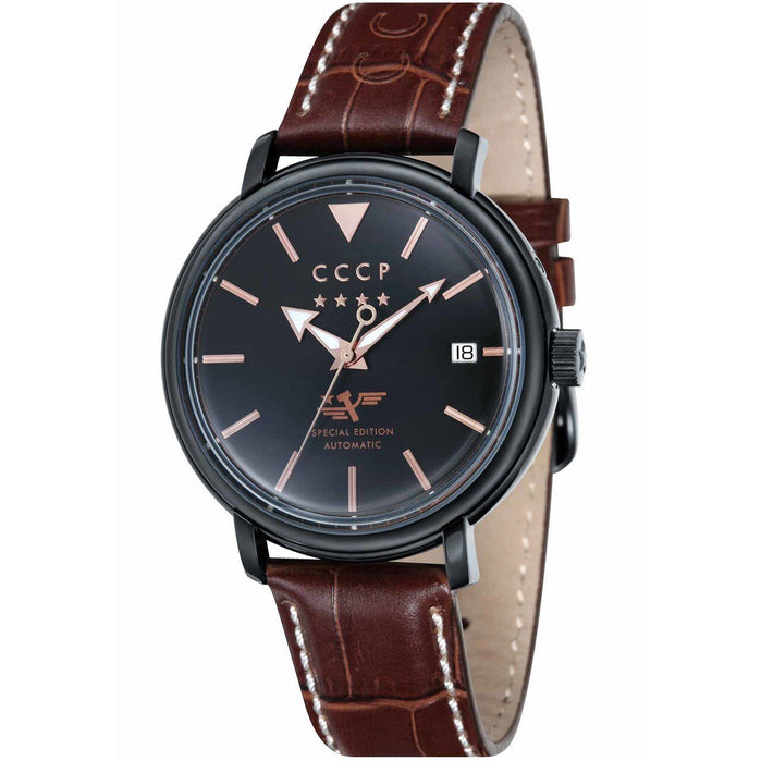 CCCP Heritage Automatic Black Brown angled shot picture
