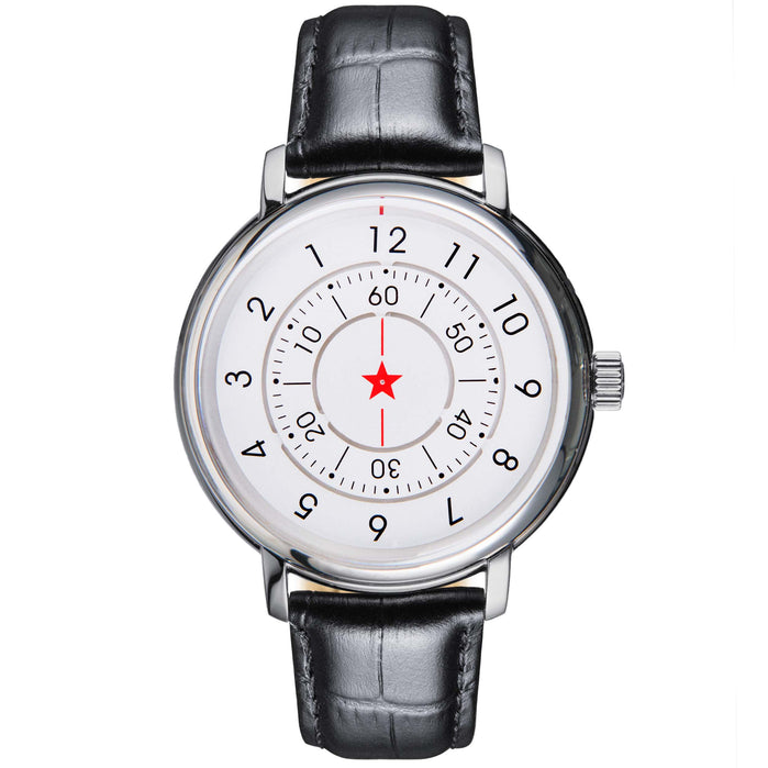 CCCP Aleksandrov Automatic Silver Black angled shot picture