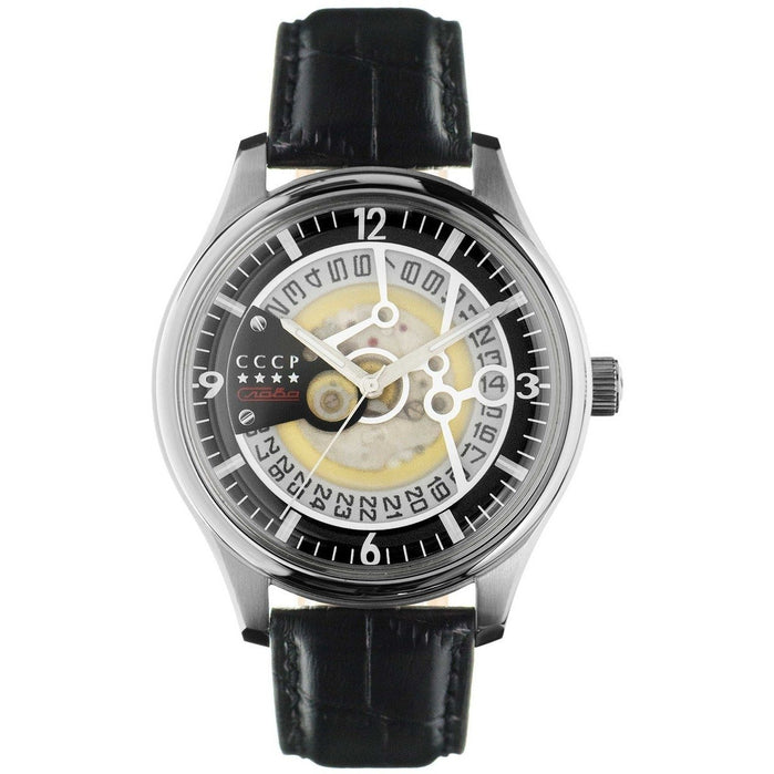 CCCP Sputnik-2 Automatic Silver Black angled shot picture