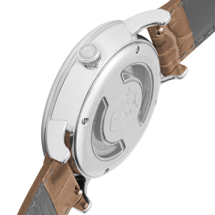 DuFa Albers Automatic Power Reserve Tan angled shot picture