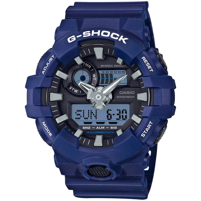 G-Shock GA-700 Ana-Digi Blue angled shot picture