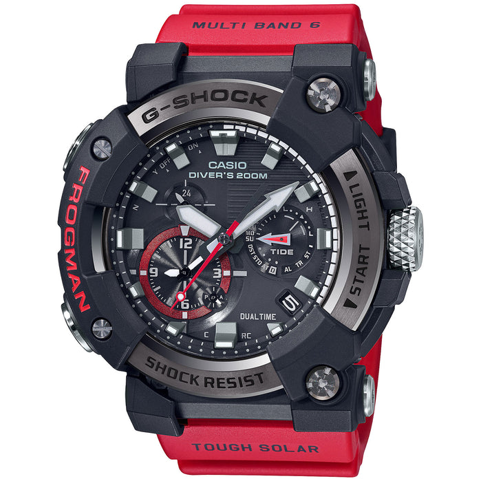 G-Shock Master-G Frogman Connected GWFA1000-1A4 Tide Solar Red angled shot picture