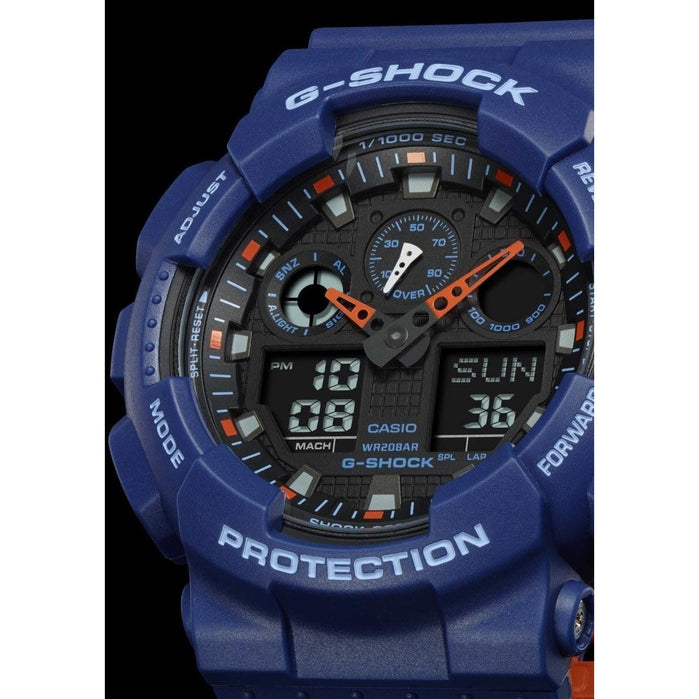 G-Shock GA-100 Military Series Navy angled shot picture