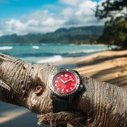 Hawaiian Lifeguard Association Silver Red Black