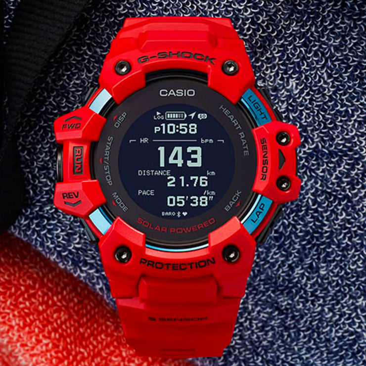 G-Shock GBDH1000 Heart-Rate Monitor Smartwatch All Red