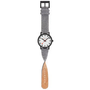 Mondaine Essence Recycled PET 41mm Black Houndstooth