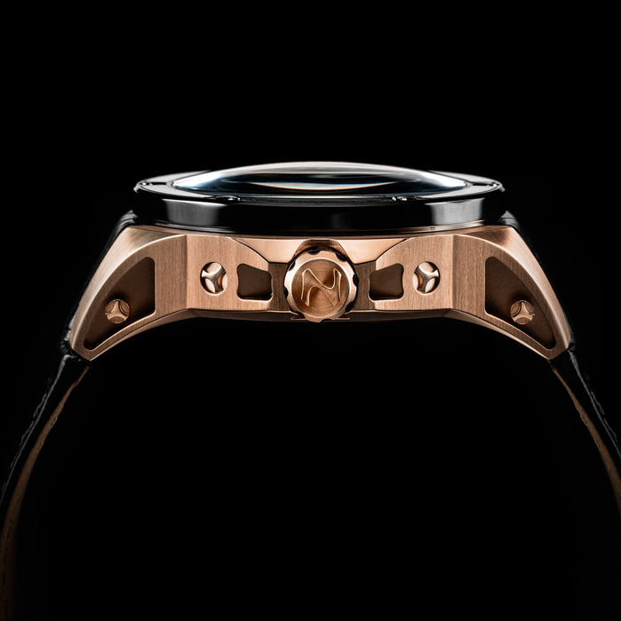 Nubeo Satellite Automatic Ranger Black Rose Gold angled shot picture