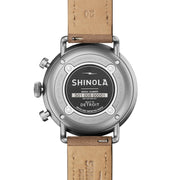 Shinola The Canfield 43mm Chronograph White Beige