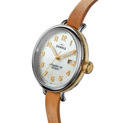 Shinola Birdy 38mm Double Wrap Mother of Pearl Silver Gold