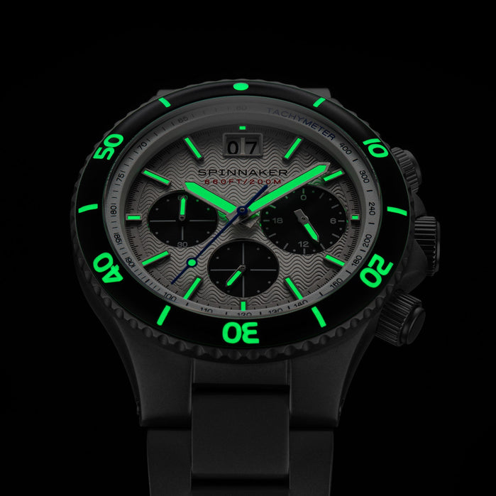 Spinnaker Hydrofoil Chronograph Silver angled shot picture