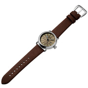 Szanto Officer's Classic Automatic Silver Brown