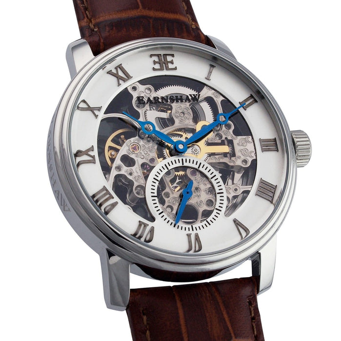 Thomas Earnshaw Westminster Automatic Silver Brown White angled shot picture