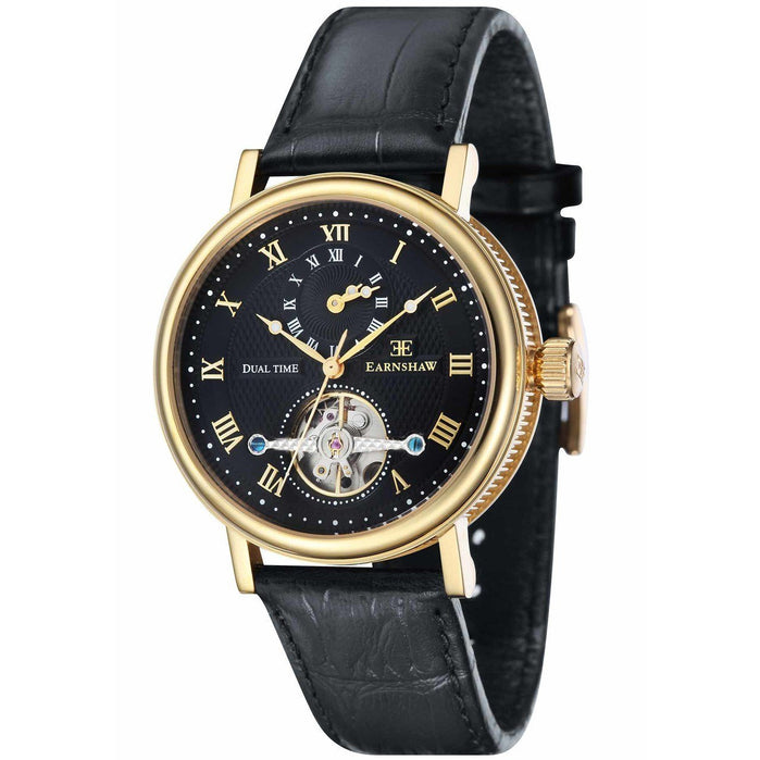 Thomas Earnshaw Beaufort Automatic Rose Gold Black angled shot picture