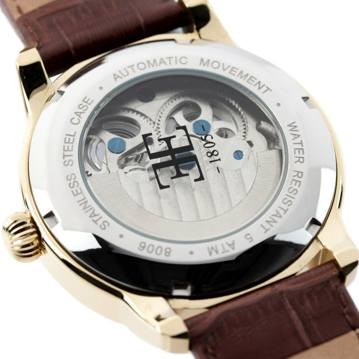 Thomas Earnshaw Longitude Automatic Brown Gold angled shot picture