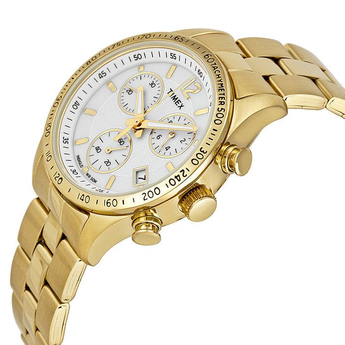 Timex Chronograph 36mm Gold angled shot picture