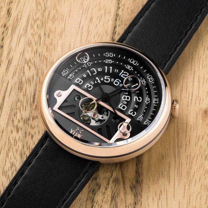 Xeric Halograph II Automatic Rose Gold Limited Edition angled shot picture