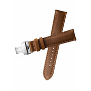 Xeric 20mm Horween Chromexcel Leather Tan Strap Silver Deployant Clasp