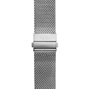 Xeric 20mm Silver PVD Mesh Bracelet with Deployant Clasp