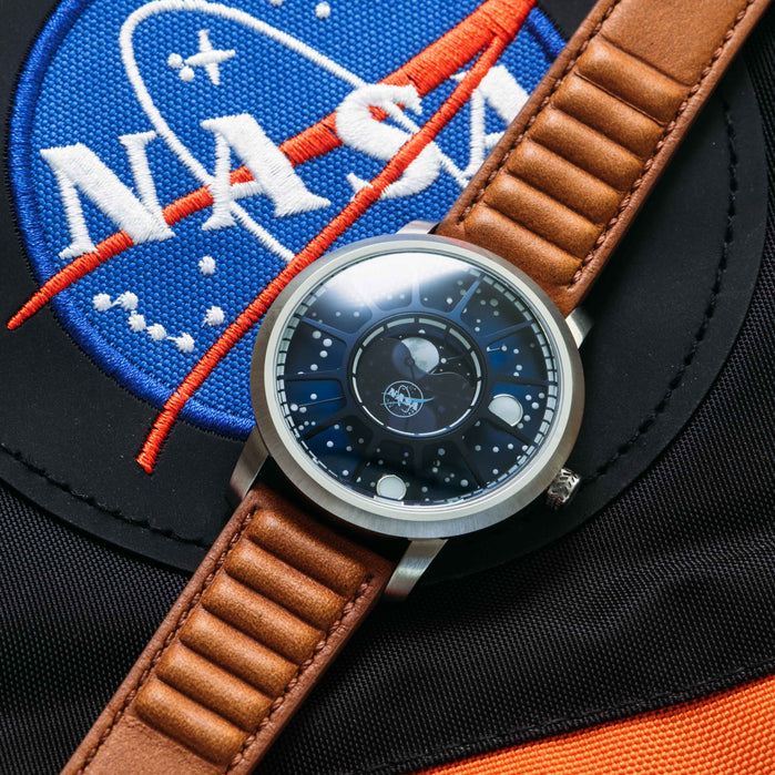 Xeric NASA Apollo 15 American Moonphase Blue Moon angled shot picture