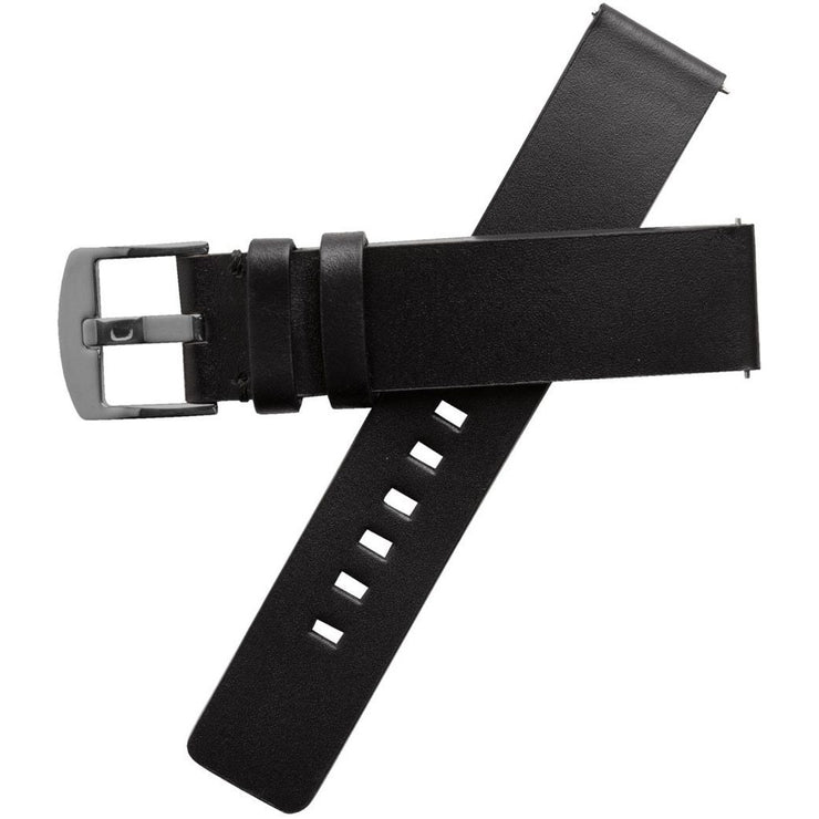 Xeric 20mm American Horween Black/Gun Leather Strap