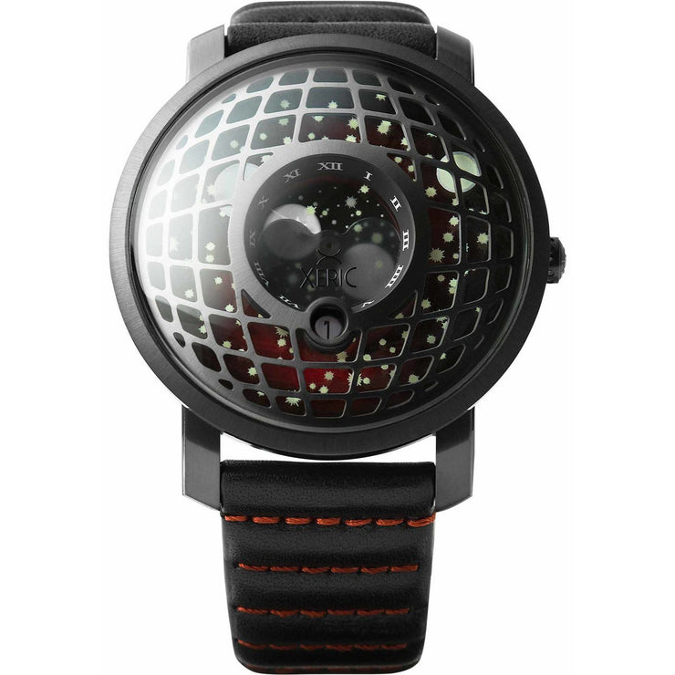 Xeric Trappist-1 Moonphase Gunmetal Red